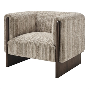 NPD Furniture - Daxon Accent Arm Chair - Stria Sand Chenille