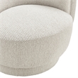 NPD Furniture - Veloura Fabric Swivel Accent Arm Chair - Mila Ivory