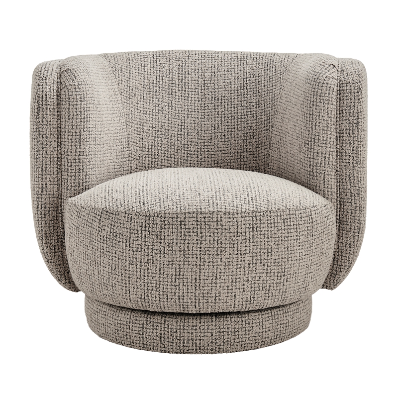 NPD Furniture - Veloura Fabric Swivel Accent Arm Chair - Mila Taupe