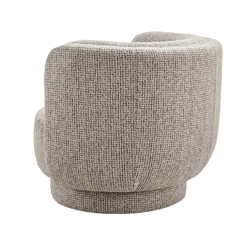 NPD Furniture - Veloura Fabric Swivel Accent Arm Chair - Mila Taupe