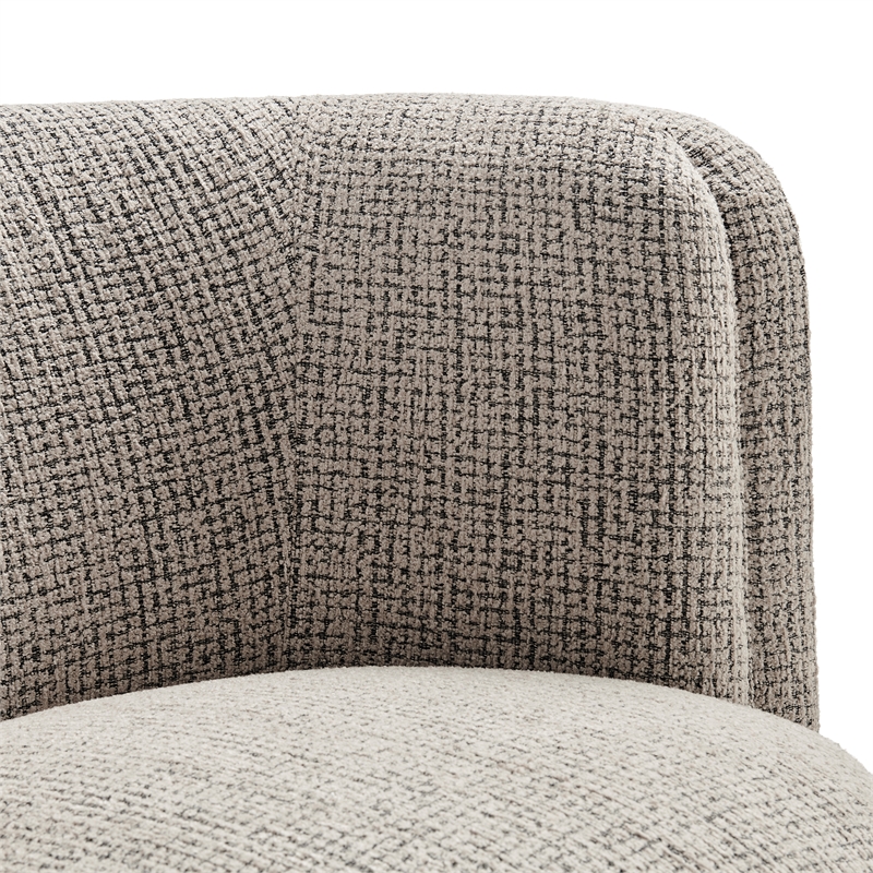 NPD Furniture - Veloura Fabric Swivel Accent Arm Chair - Mila Taupe