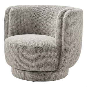 NPD Furniture - Veloura Fabric Swivel Accent Arm Chair - Mila Taupe