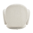 NPD Furniture - Zoya Fabric Swivel Accent Arm Chair - Mila Ivory