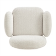 NPD Furniture - Zoya Fabric Swivel Accent Arm Chair - Mila Ivory
