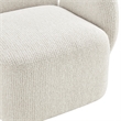 NPD Furniture - Zoya Fabric Swivel Accent Arm Chair - Mila Ivory