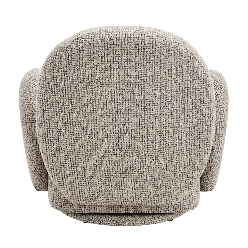 NPD Furniture - Zoya Fabric Swivel Accent Arm Chair - Mila Taupe