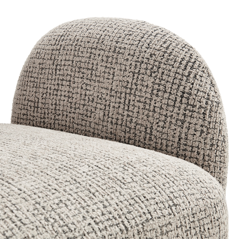 NPD Furniture - Zoya Fabric Swivel Accent Arm Chair - Mila Taupe