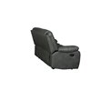 Titan Furnishings Transitional Faux Leather Reclining Sofa Set in Gray