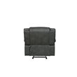 Titan Furnishings Transitional Faux Leather Reclining Sofa Set in Gray