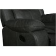 Titan Furnishings Transitional Faux Leather Reclining Sofa Set in Gray
