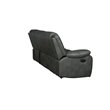 Titan Furnishings Transitional Faux Leather Reclining Sofa Set in Gray