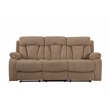 Titan Furnishings Transitional Microfiber Fabric Sofa Set in Beige