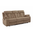 Titan Furnishings Transitional Microfiber Fabric Sofa Set in Beige