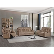Titan Furnishings Transitional Microfiber Fabric Sofa Set in Beige