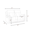 Titan Furnishings Transitional Microfiber Fabric Sofa Set in Beige