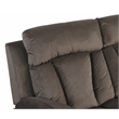 Titan Furnishings Transitional Microfiber Fabric Sofa Set in Brown