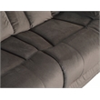 Titan Furnishings Transitional Microfiber Fabric Sofa Set in Brown