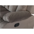 Titan Furnishings Transitional Microfiber Fabric Sofa Set in Brown