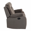 Titan Furnishings Transitional Microfiber Fabric Sofa Set in Brown