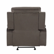 Titan Furnishings Transitional Microfiber Fabric Sofa Set in Brown