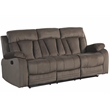 Titan Furnishings Transitional Microfiber Fabric Sofa Set in Brown