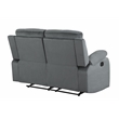 Titan Furnishings Transitional Microfiber Fabric Sofa Set in Gray