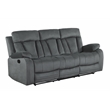 Titan Furnishings Transitional Microfiber Fabric Sofa Set in Gray