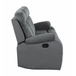 Titan Furnishings Transitional Microfiber Fabric Sofa Set in Gray