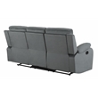 Titan Furnishings Transitional Microfiber Fabric Sofa Set in Gray