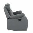 Titan Furnishings Transitional Microfiber Fabric Chair in Gray