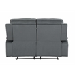 Titan Furnishings Transitional Microfiber Fabric Loveseat in Gray