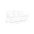 Titan Furnishings Transitional Microfiber Fabric Sofa in Gray