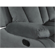 Titan Furnishings Transitional Microfiber Fabric Sofa in Gray