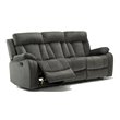 Titan Furnishings Transitional Microfiber Fabric Sofa in Gray