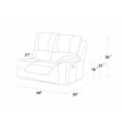 Titan Furnishings Transitional Faux Leather Power Reclining Sectional in Black