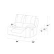 Titan Furnishings Transitional Faux Leather Sectional in Black