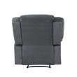 Titan Furnishings Transitional Microfiber Fabric Recliner Chair in Gray