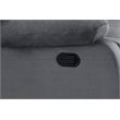 Titan Furnishings Transitional Microfiber Fabric Recliner Chair in Gray