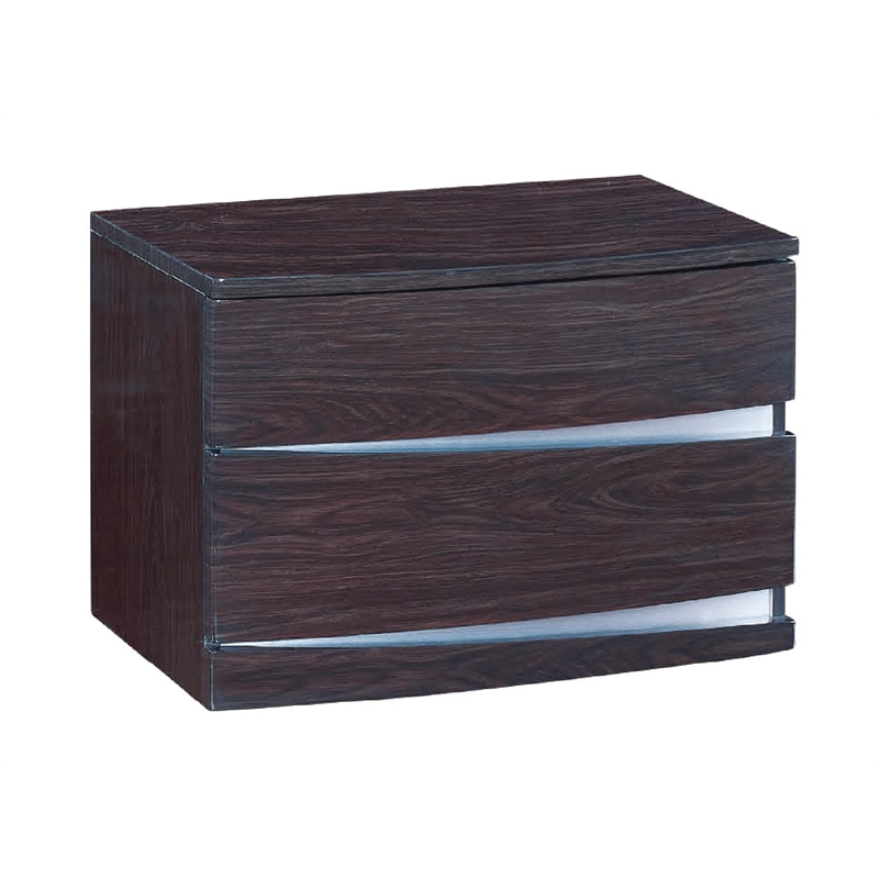 Titan Furnishings Grand 4-Piece Wood California King Bedroom Set in Black Wenge