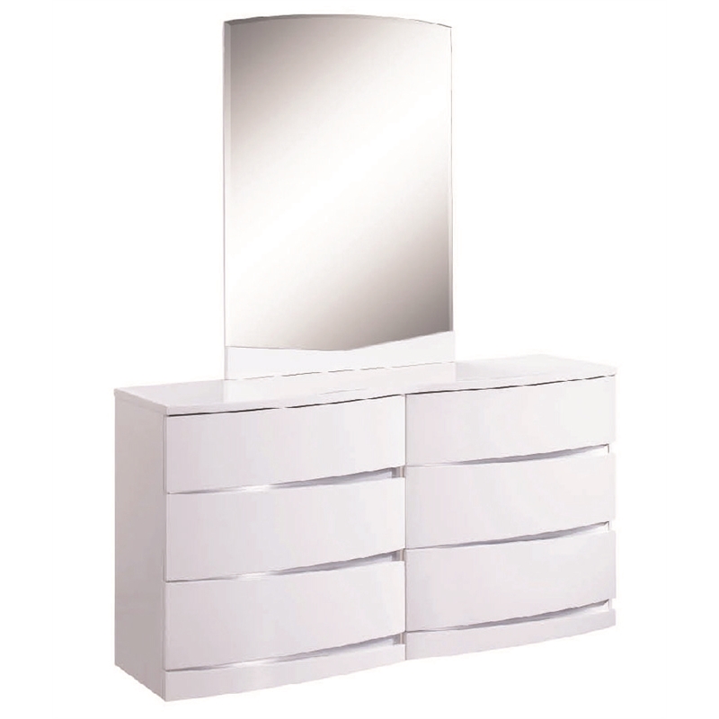 Titan Furnishings Grand 4-Piece Wood Eastern King Bedroom Set in White