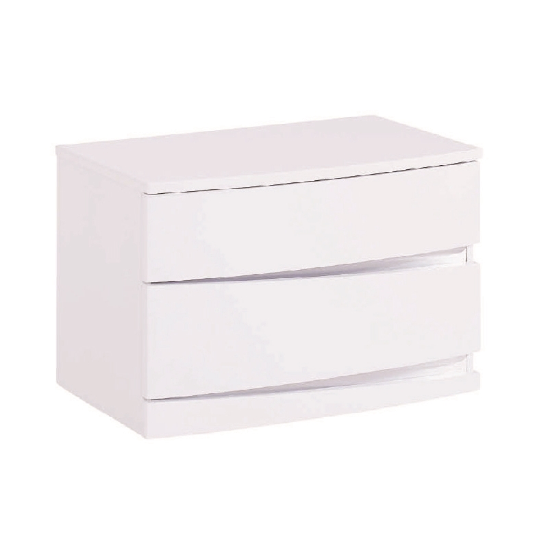 Titan Furnishings Grand 4-Piece Wood Queen Bedroom Set in White