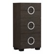 Titan Furnishings Rita Modern Lacquer Wood Chest in High Gloss Gray