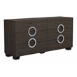 Titan Furnishings Rita Modern Lacquer Wood Dresser in Gloss Gray Ash