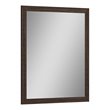 Titan Furnishings Rita Modern Lacquer Wood Mirror in Gloss Black Wenge