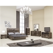 Titan Furnishings Rita 4-Piece Wood Queen Bedroom Set in Gray