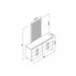 Titan Furnishings Rita 4-Piece Wood Queen Bedroom Set in Gray