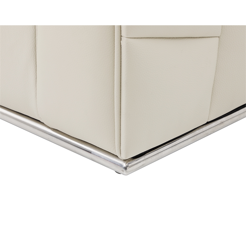 Titan Furnishings Transitional Italian Top Grain Leather Sectional