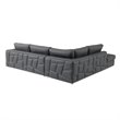 Titan Furnishings Transitional Italian Top Grain Leather Sectional