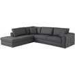 Titan Furnishings Transitional Italian Top Grain Leather Sectional