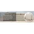 Titan Furnishings Transitional Italian Top Grain Leather Sectional White